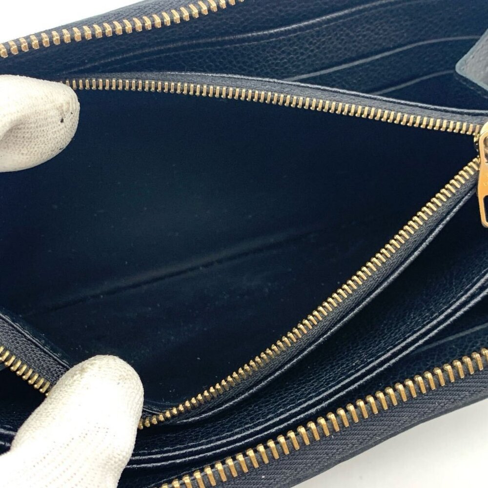 Authentic Louis Vuitton Monogram Empreinte Leather Zippy Long Wallet Black - Picture 7 of 15
